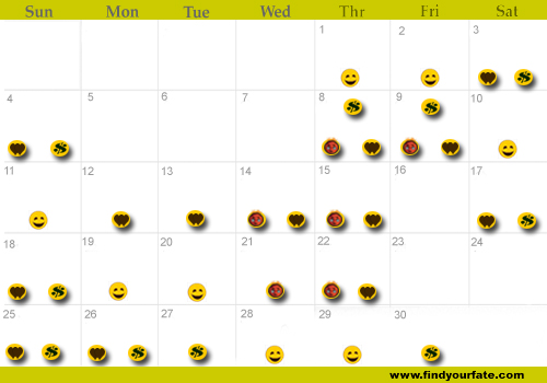 2006 Astrology Calendars for all zodiac signs - Leo Astrology Calendar for  june
