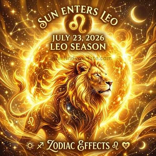 Sun Enters Leo on July 23, 2026 Sun Enters Leo on July 23, 2026