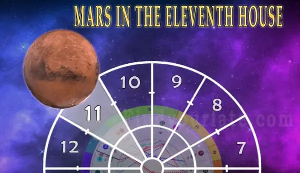 Mars in 11th house