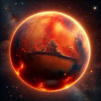 火星炽热星球