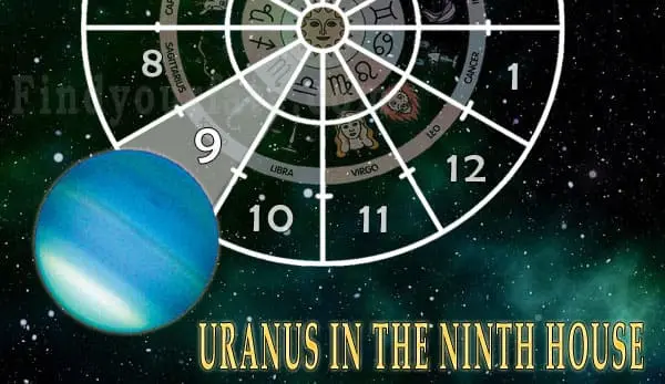 Uranus in 9th house