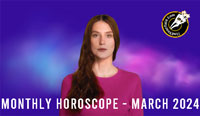 Thumbnail Image for Monthly Horoscope Video - March 2024. Findyourfate.com