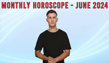 Thumbnail Image for Monthly Horoscope Video - June 2024. Findyourfate.com
