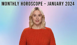 Thumbnail Image for Monthly Horoscope Video - January 2024. Findyourfate.com