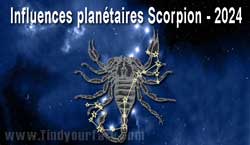 Thumbnail Image for Influences planetaires 2024 sur le Scorpion