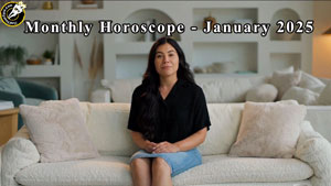 Thumbnail Image for Monthly Horoscope Video - January 2025. Findyourfate.com