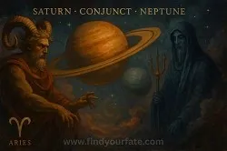 Thumbnail Image for Saturn - Neptune conjunction in Aries, July 13, 2025 - When Mysticism meets Mastery