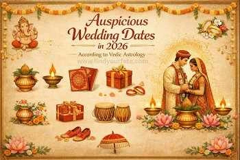 Thumbnail Image for Fechas propicias para bodas en 2026 según la astrología védica.