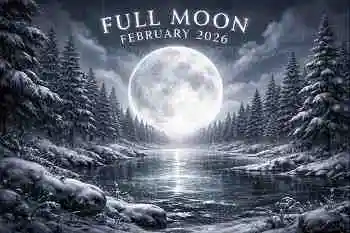 Thumbnail Image for La Luna Llena de Nieve en febrero de 2026: Significado espiritual y guía astrológica.