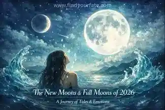 Thumbnail Image for Mondephemeriden 2026: Eine technische und astrologische Analyse von Neu- und Vollmonden