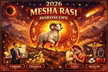Thumbnail Image for Mesha Rasi (Moon Sign Aries) 2026 Horoscope - Vedic Predictions for Love, Career, Wealth and Health