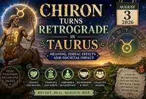 Chiron Turns Retrograde in Taurus on August 3, 2026: Meaning, Zodiac Effects and Societal Impact