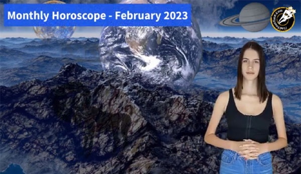 Thumbnail Image for Monthly Horoscope Video - February 2023. Findyourfate.com