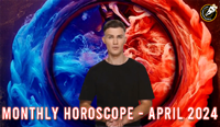 Thumbnail Image for Monthly Horoscope Video - April 2024. Findyourfate.com