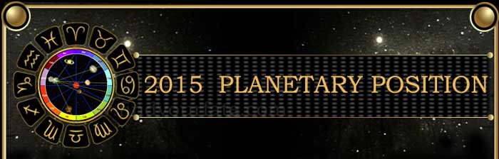 2015 Planetary Positions