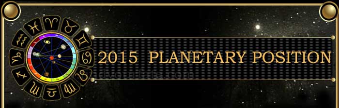 2015 Planetary Positions