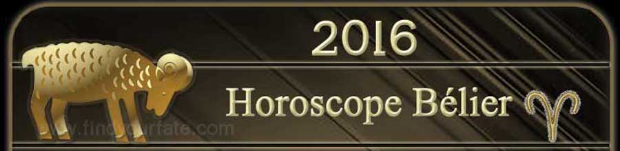  2016 Horoscope Bélier