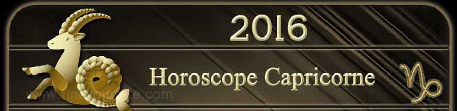  2016 Horoscope Capricorne
