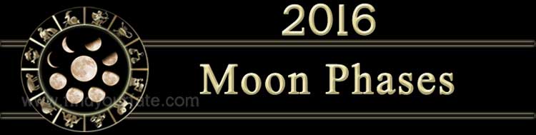 2016 Moon Phases