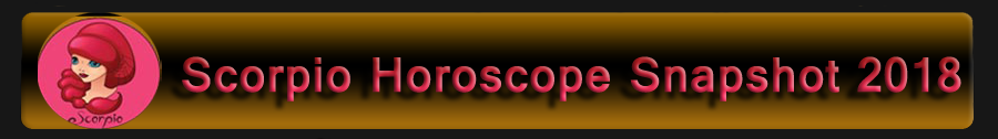  2018 Scorpio Horoscope