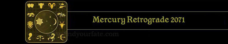 2071 Mercury Retrograde