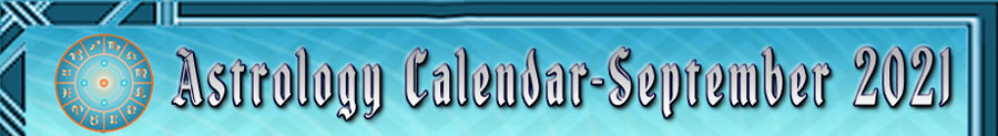 2021 Astrology Calendar - September