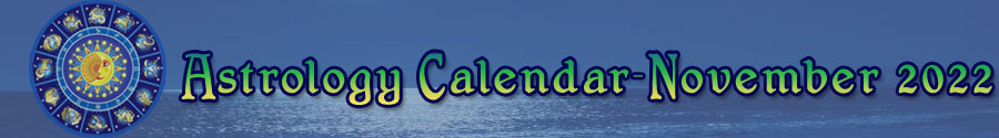 2022 Astrology Calendar - November