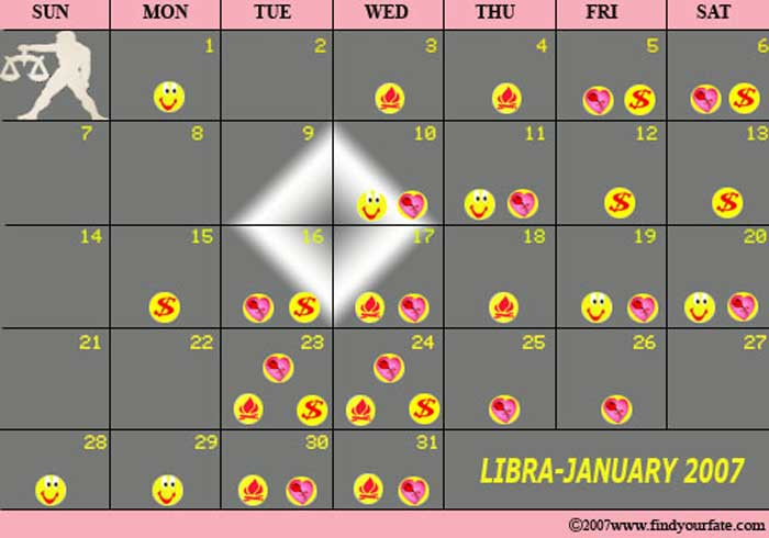 2007 January-libra calendar