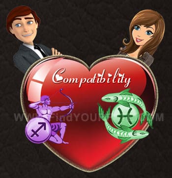 Sagittarius man with pisces woman
