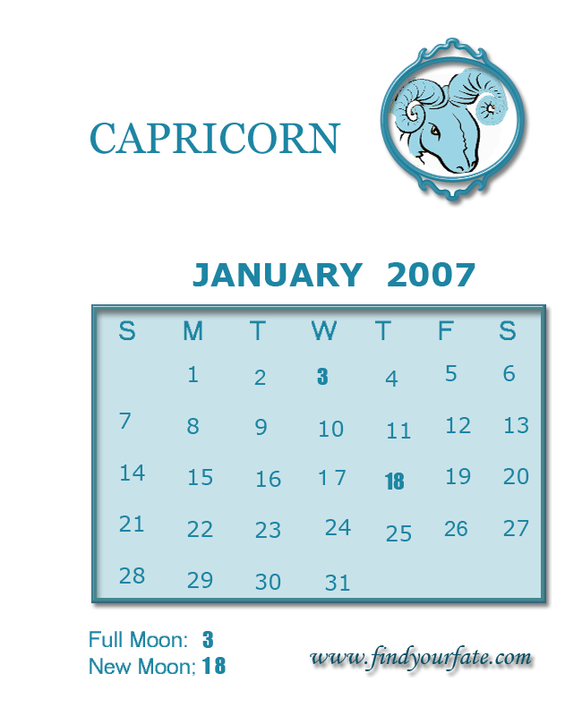 capricorn calendar