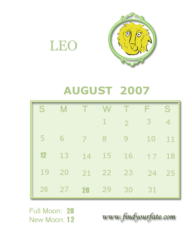 leo calendar