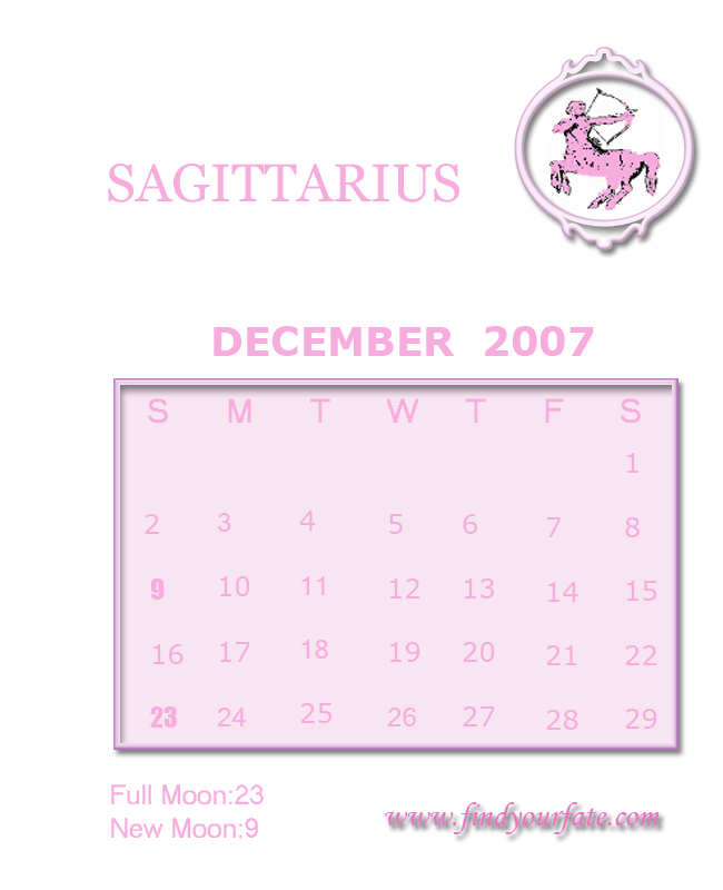sagittarius calendar