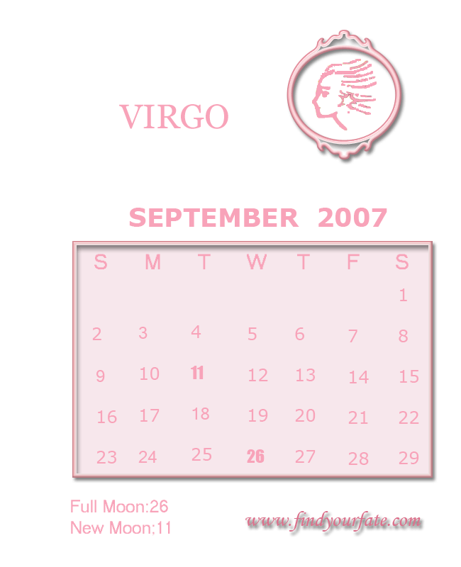 virgo calendar
